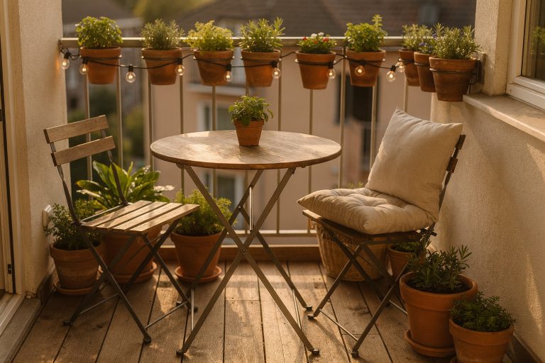 Balkon Deko: 12 günstige Ideen für deine erste Wohnung