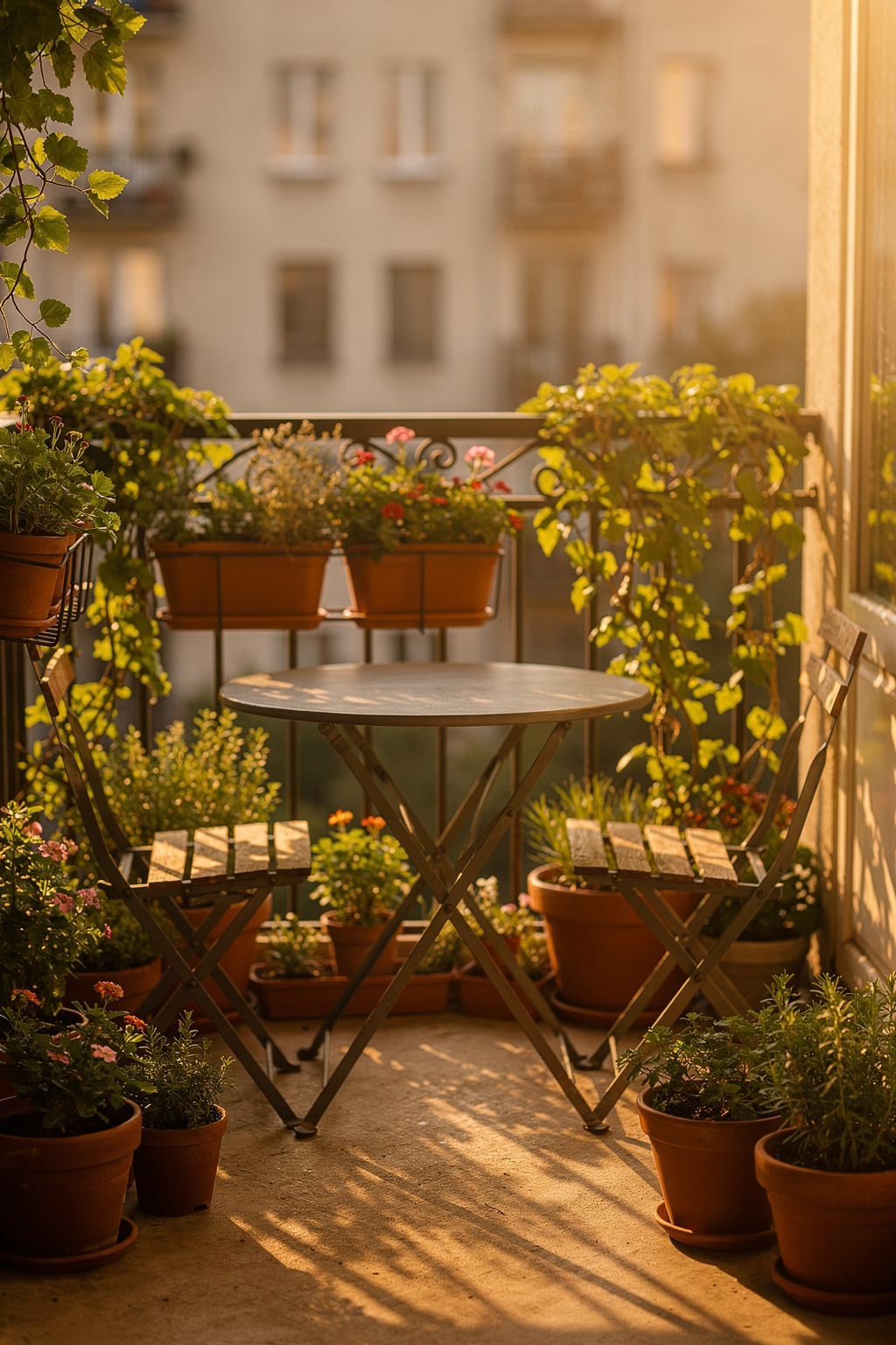 Kleine Sitzecke auf dem Balkon gestalten
