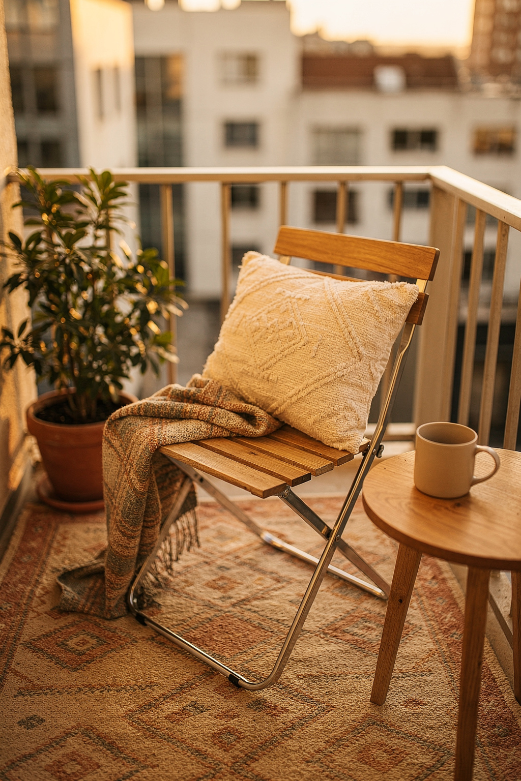 Balkon-Leseecke für unter 50 Euro einrichten