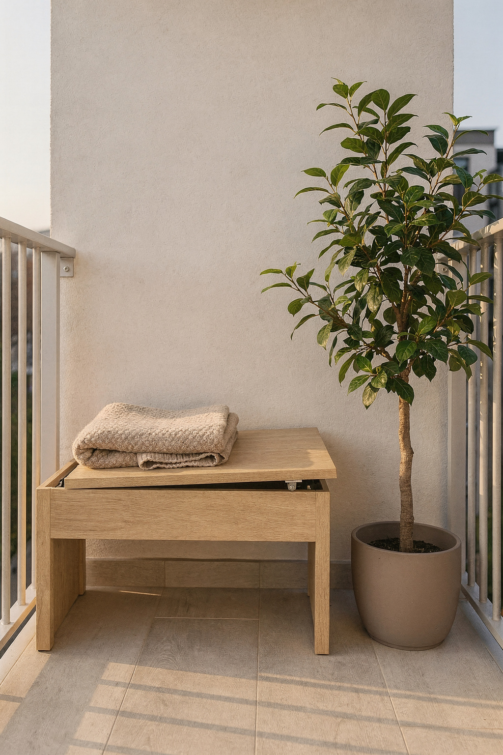 Balkon-Stauraum clever und günstig nutzen
