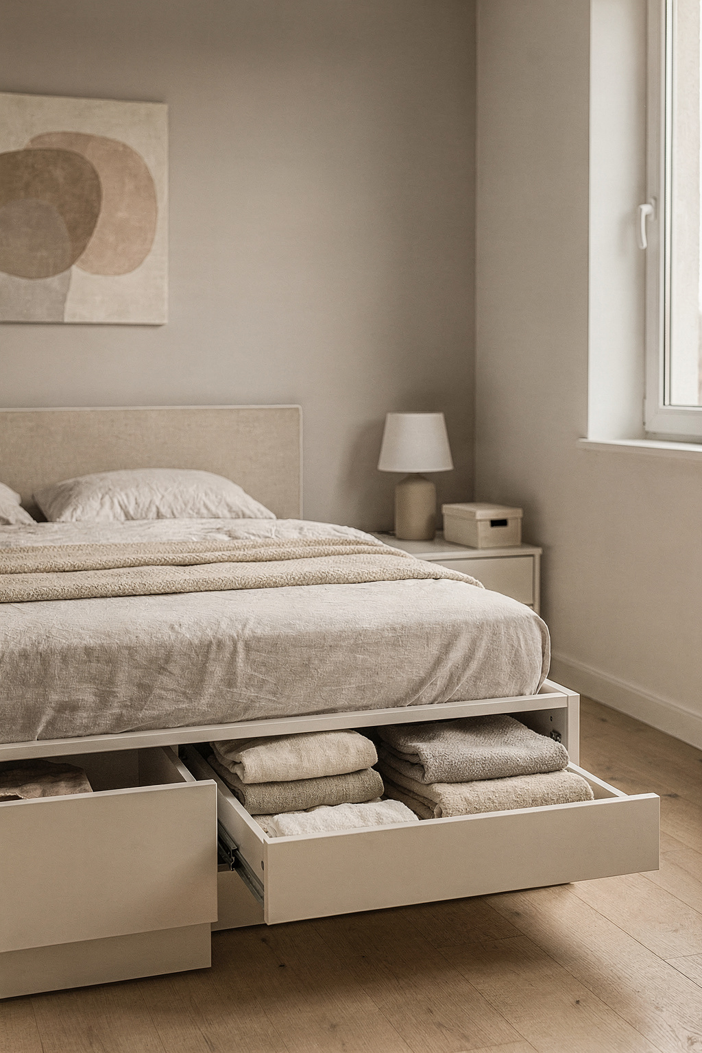 Stauraum im Schlafzimmer clever nutzen