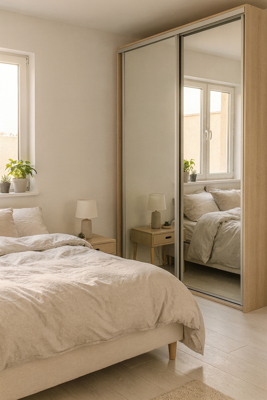 Kleines Schlafzimmer groesser wirken lassen