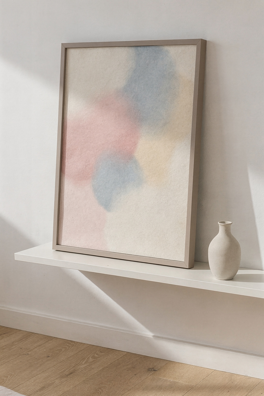 Große Bilder günstig im Schlafzimmer aufhängen