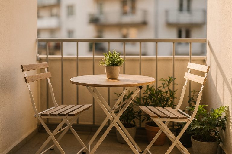 Kleine Sitzecke auf dem Balkon: 12 Ideen für wenig Platz