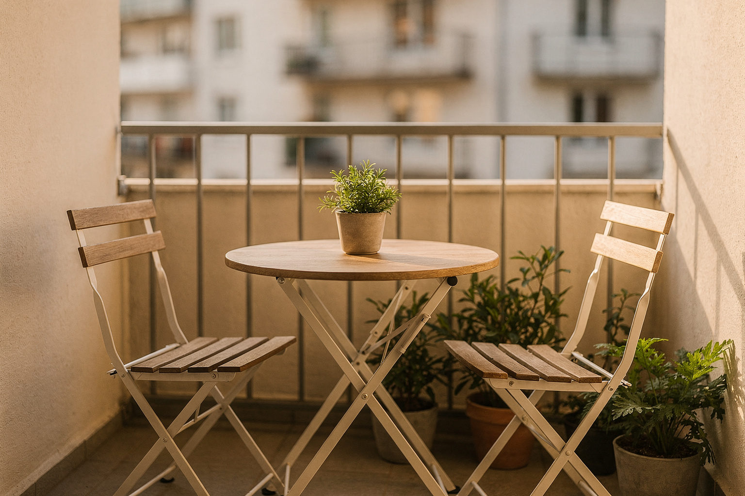 Kleine Sitzecke auf dem Balkon: 12 Ideen für wenig Platz