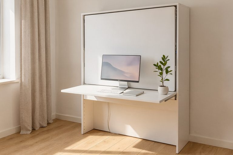 Büro und Gästezimmer in einem kleinen Zimmer