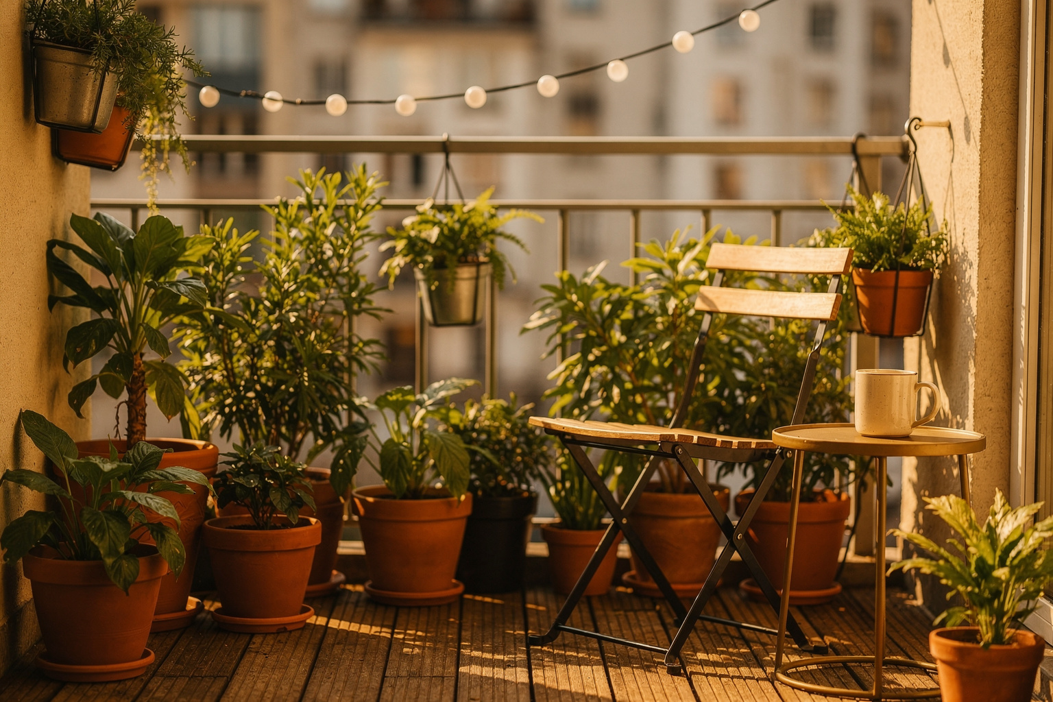Kleiner Balkon mit Pflanzen: 15 Ideen für mehr Grün