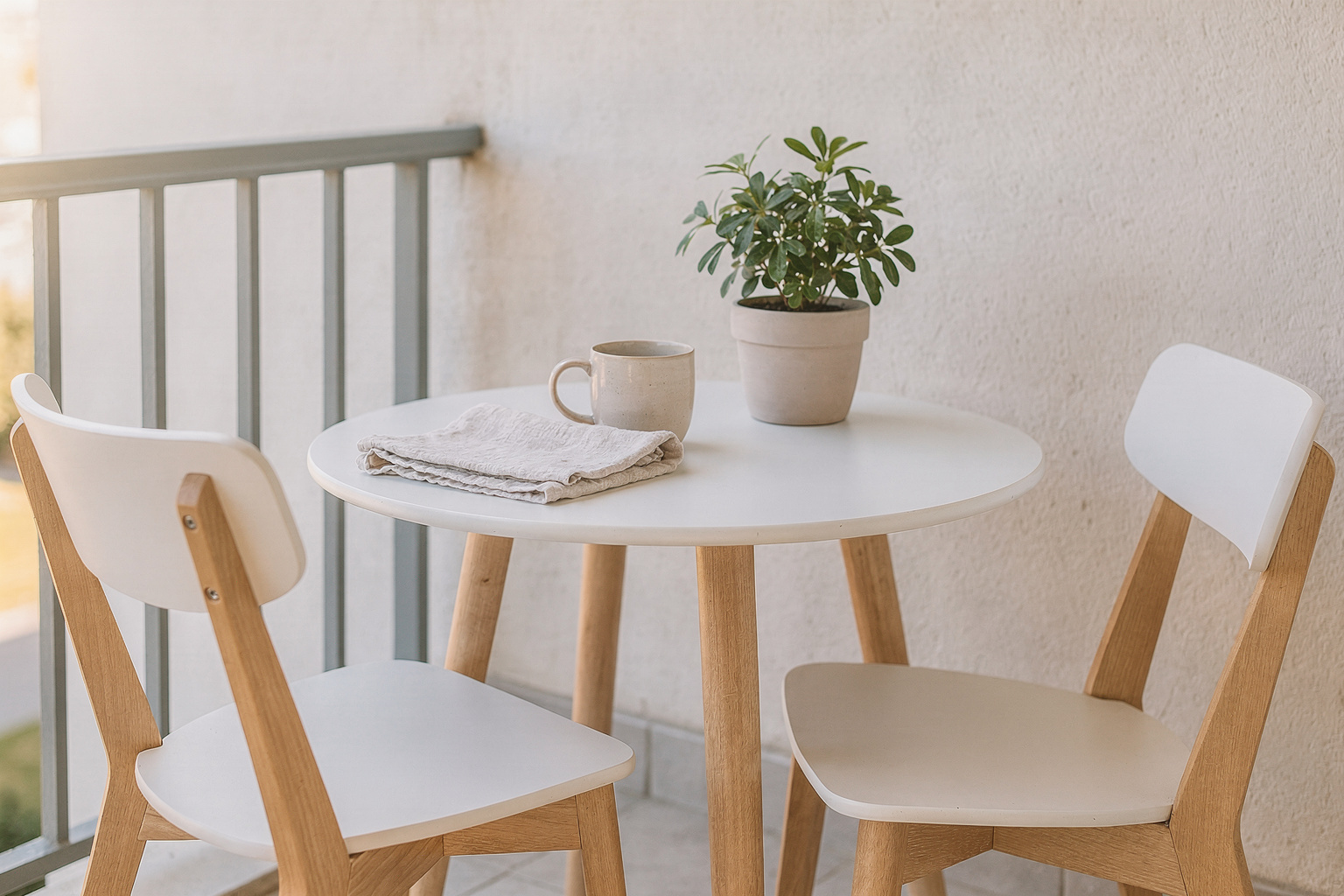 Kleiner Gartentisch: 12 Ideen für Balkon und Terrasse