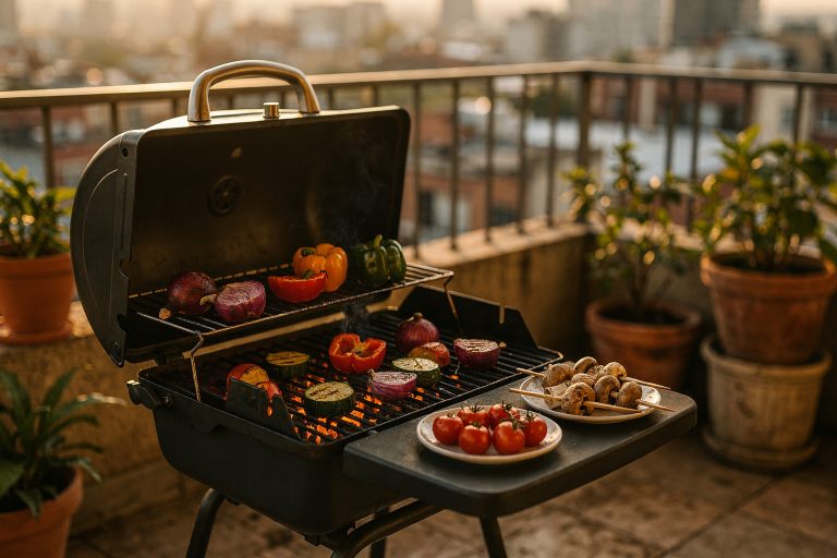 Kleiner Holzkohlegrill für den Balkon: So grillst du richtig
