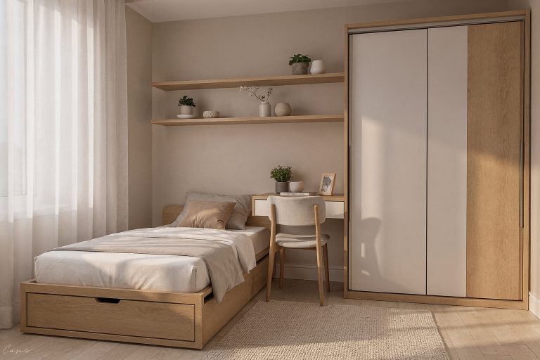 Schlafzimmer mit Stauraum: 12 Ideen für kleine Räume