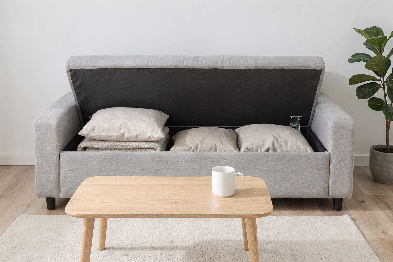 Sofa mit Stauraum: 12 clevere Ideen für deine erste Wohnung