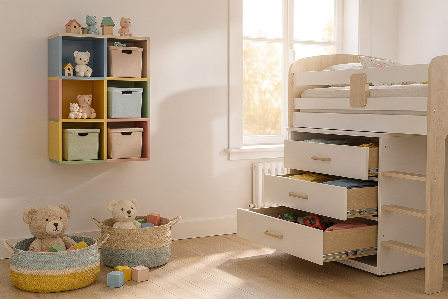 14 clevere Stauraum-Ideen fürs Kinderzimmer