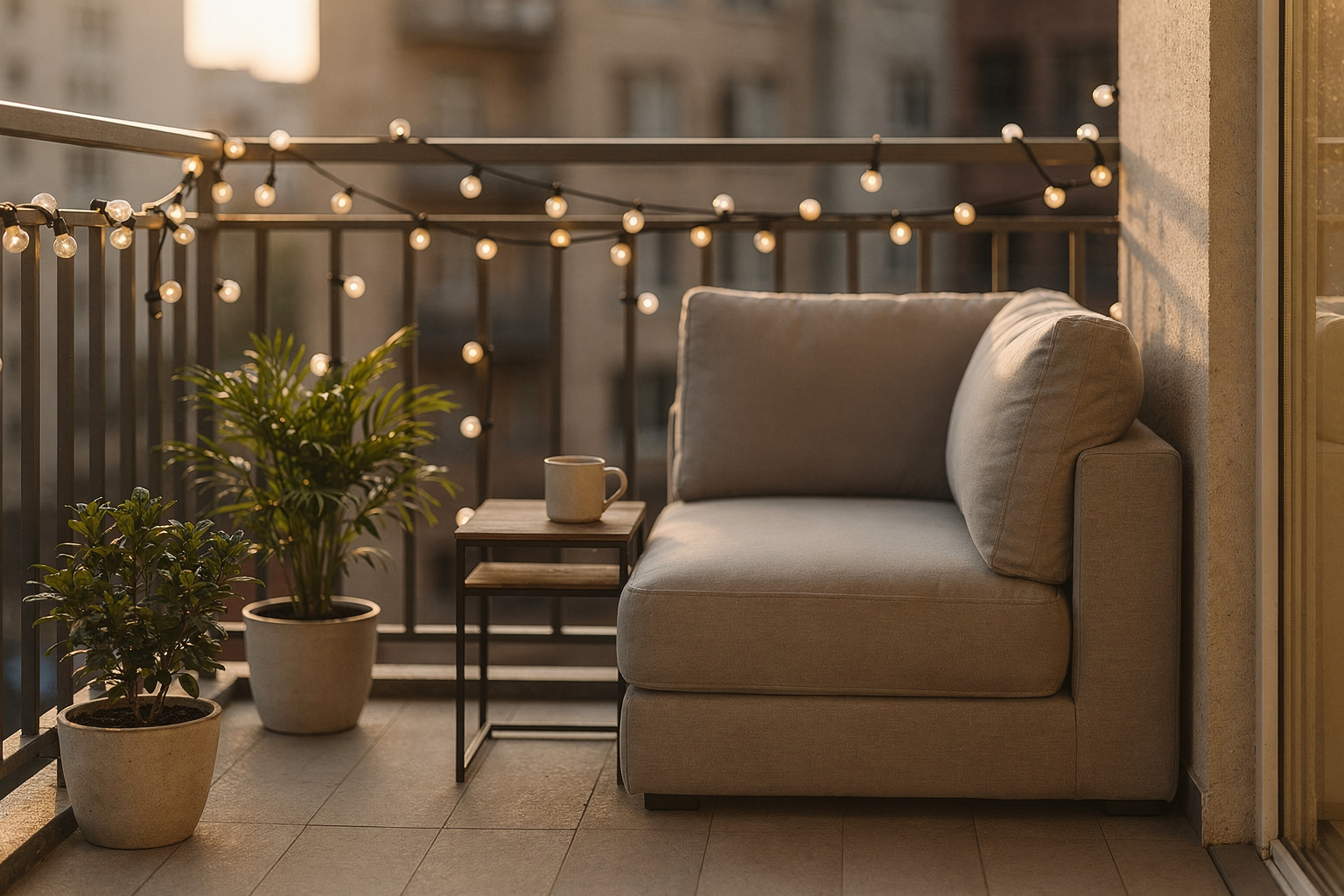 Ecklounge für den kleinen Balkon: 7 Ideen zum Nachmachen