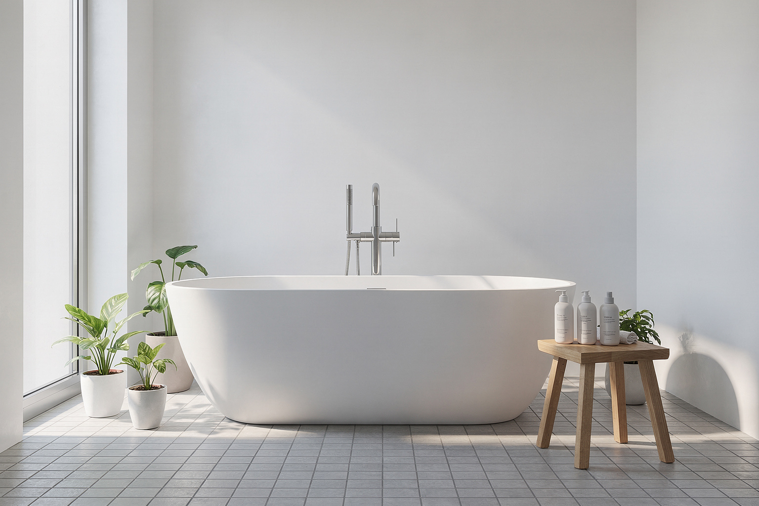 Freistehende Badewanne im kleinen Bad: 7 Ideen