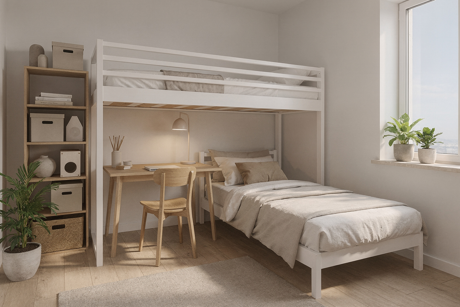 Kleines Schlafzimmer mit Büro einrichten: 7 clevere Ideen