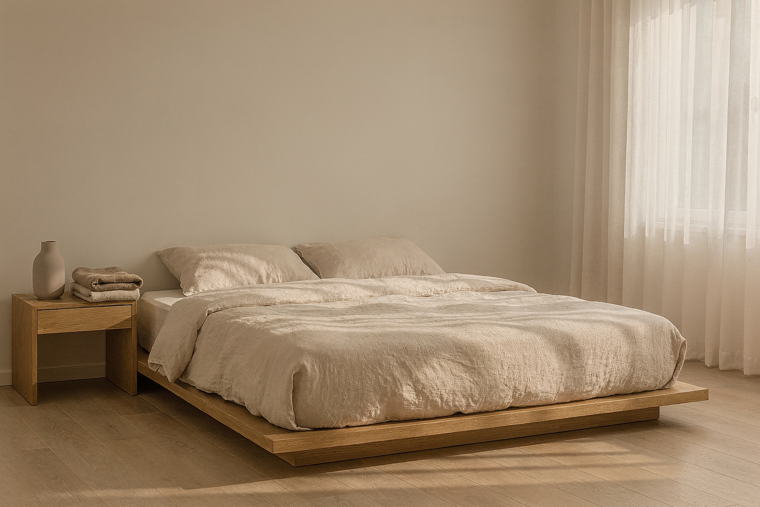 Minimalistisches Schlafzimmer: 7 Ideen für echte Ruhe