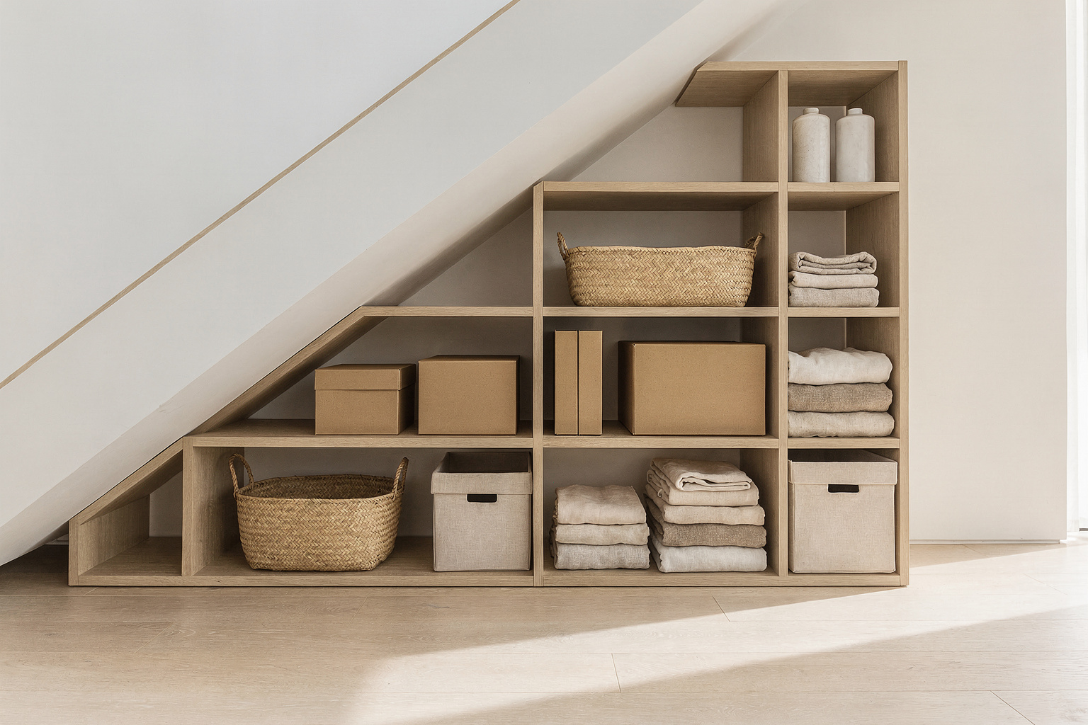 Stauraum unter der Treppe: 7 clevere Ideen