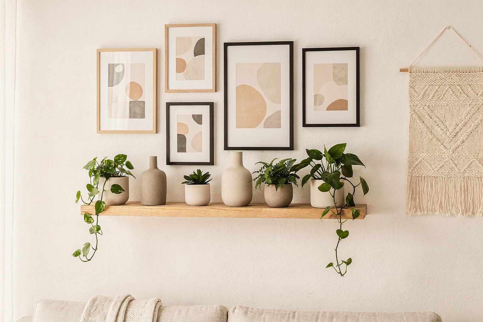 8 Wohnzimmerwand Ideen für deine erste Wohnung