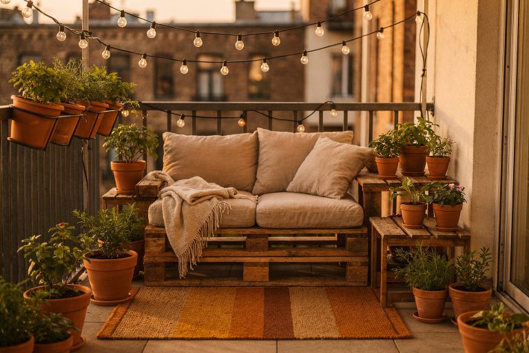 8 Balkon DIY Ideen für deine Mietwohnung