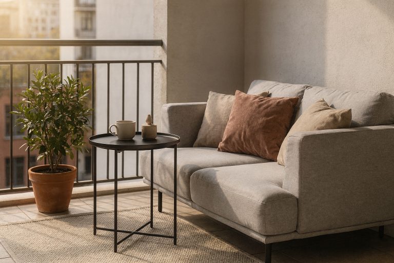 Kleines Balkon Sofa: 7 Ideen für winzige Balkone