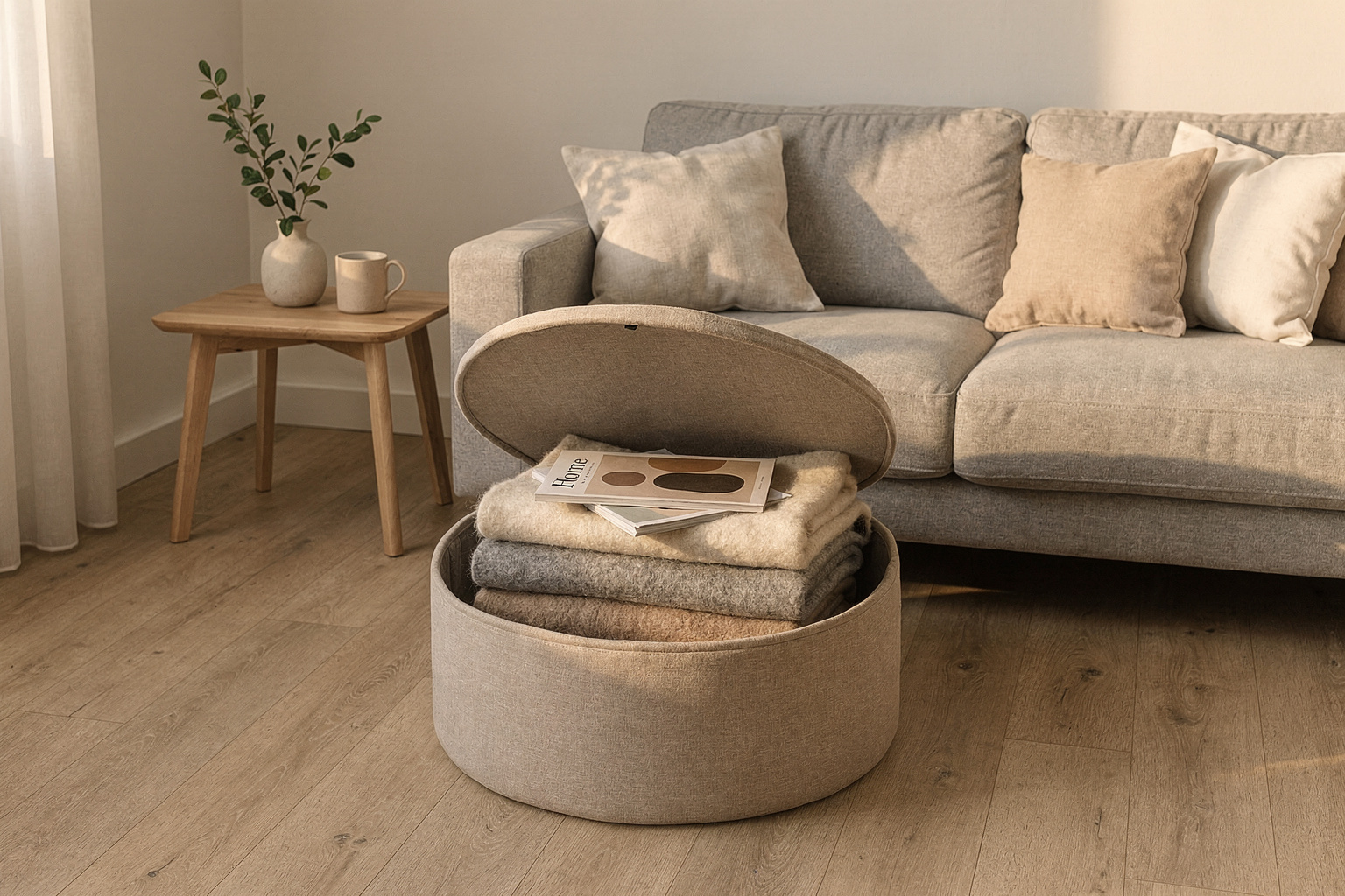 Hocker mit Stauraum: 6 clevere Ideen für deine erste Wohnung