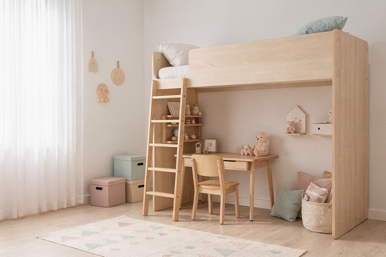 Kinderzimmer auf 2 Ebenen: 8 Ideen für mehr Platz