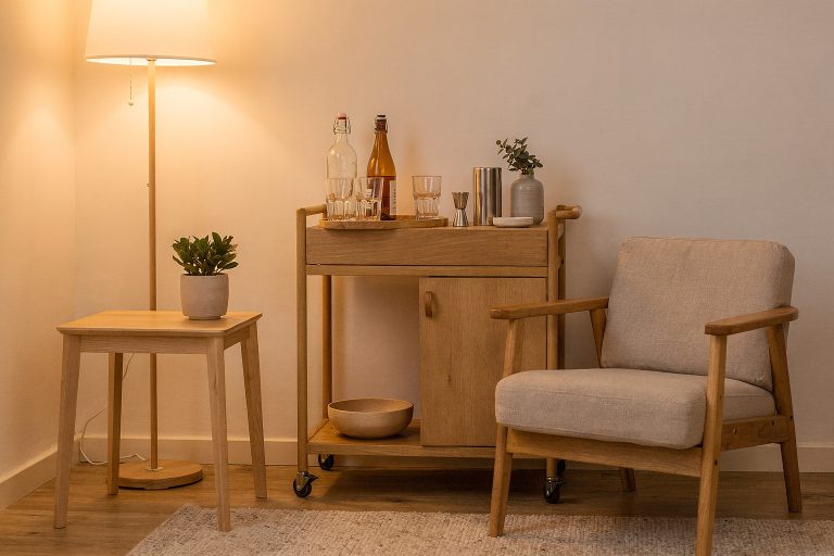 Kleine Bar fürs Wohnzimmer: 8 Ideen für deine erste Wohnung