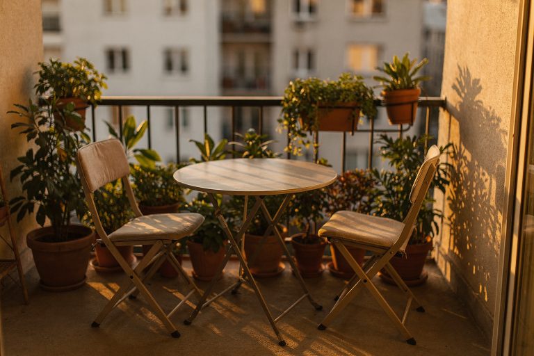 Kleine Sitzgruppe für den Balkon: 6 Ideen für wenig Platz