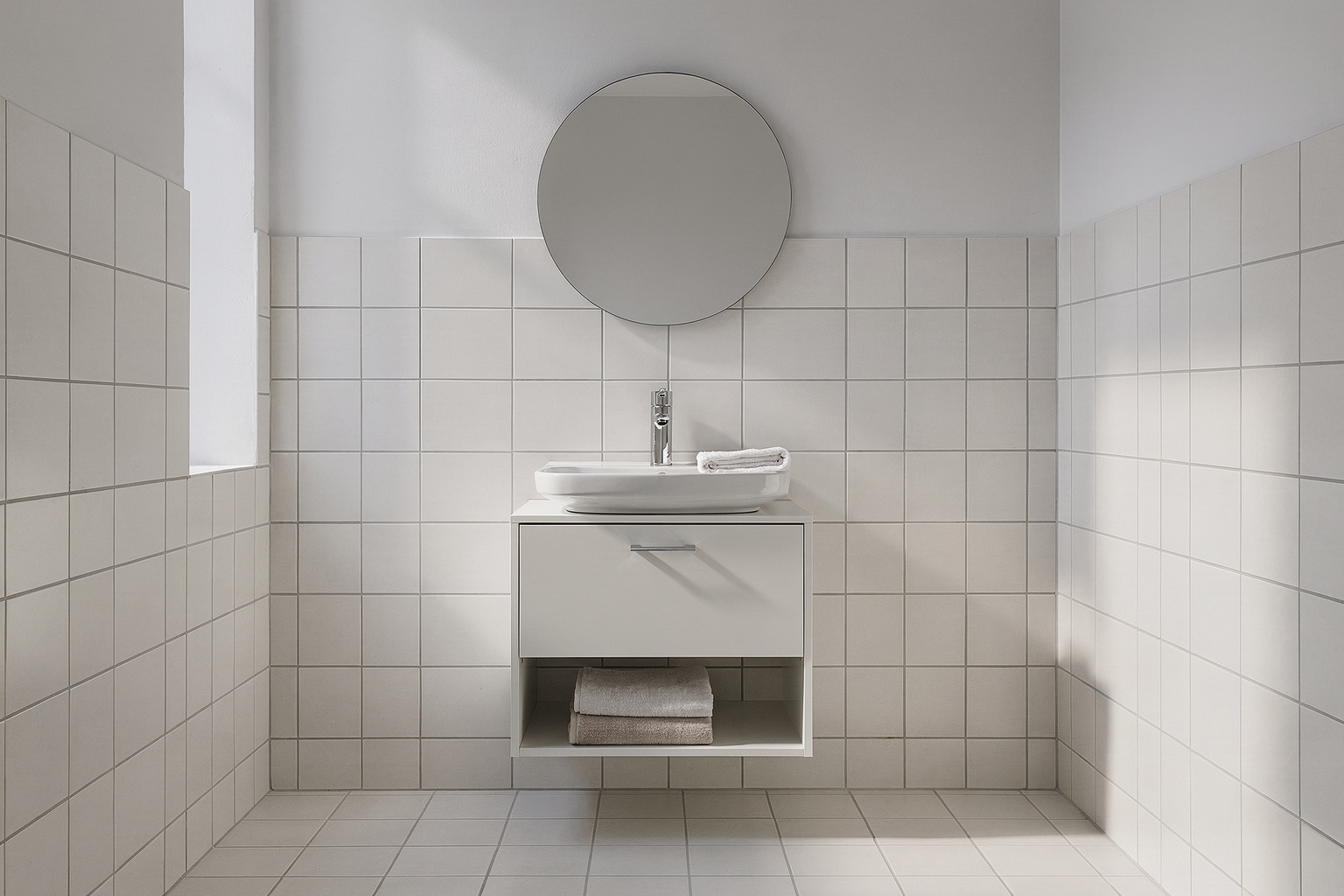 Waschtisch im kleinen Bad: 8 Ideen für mehr Platz