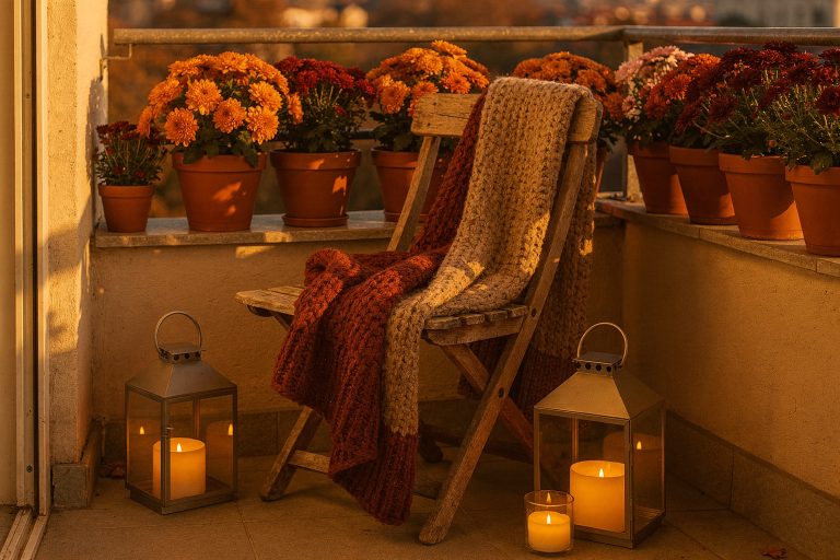Balkon herbstlich gestalten: 8 gemütliche Ideen