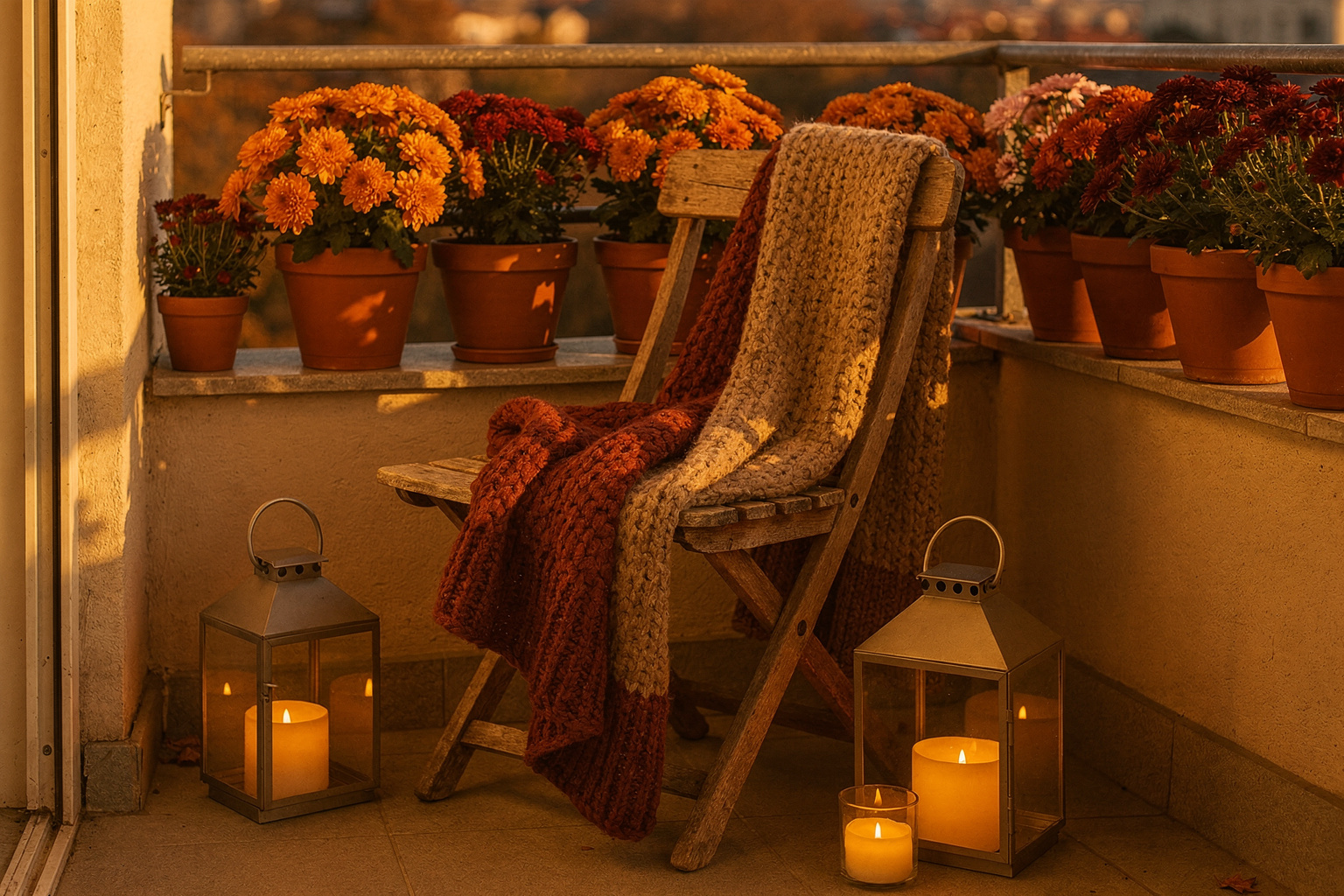 Balkon herbstlich gestalten: 8 gemütliche Ideen