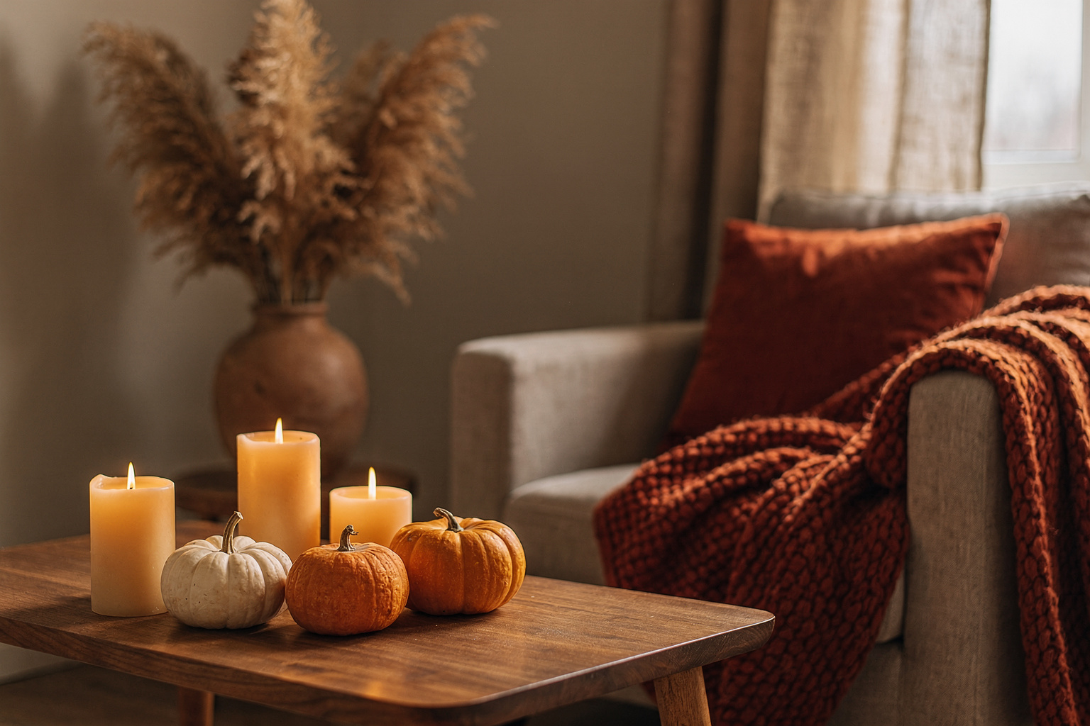 8 Herbstdeko-Ideen für dein Wohnzimmer unter 30 €