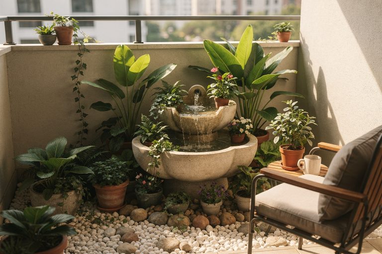 8 kleine Springbrunnen für den Garten und Balkon
